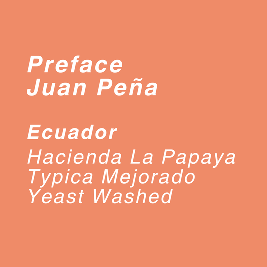 Preface - Hacienda La Papaya Mejorado Yeast Washed